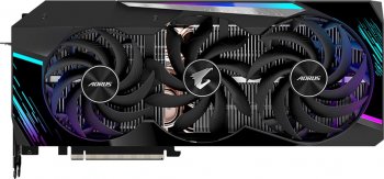 Gigabyte PCI-Ex GeForce RTX 3090 Aorus Master 24GB GDDR6X (384bit) (1695/19500) (3 х HDMI, 3 x DisplayPort) (GV-N3090AORUS M-24GD)